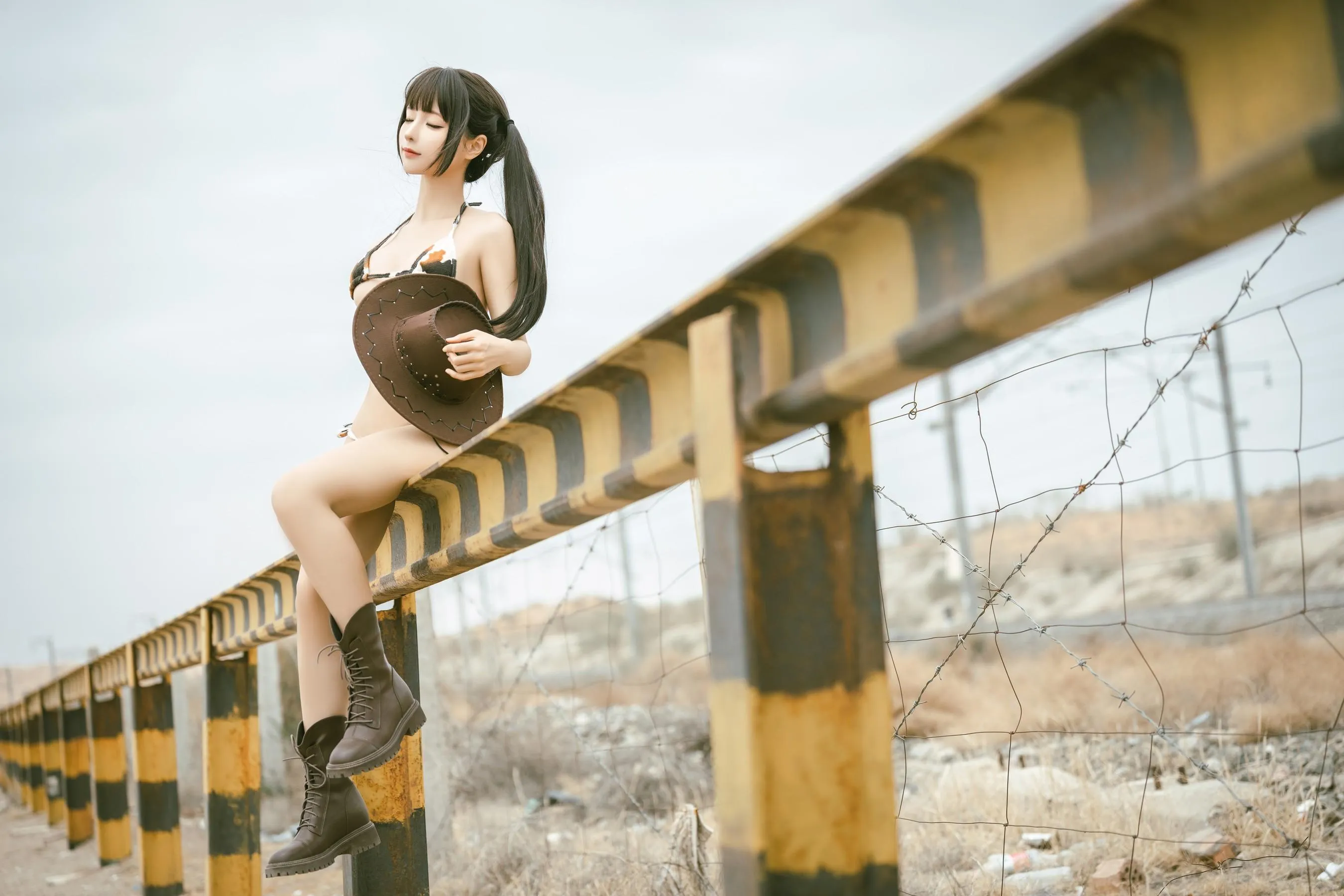 蠢沫沫 – NO.235 比基尼牛仔 [18P]插图3